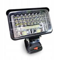 5 colių 48LED halogeninė LED darbo lempa, tinkama Makita ličio baterijai, su 2 USB