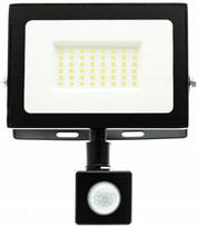 LED halogeninis prožektorius su judesio jutikliu 50W šaltai baltas