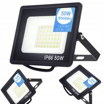 Halogeninis LED prožektorius 50W 6000lm vandeniui atsparus slim