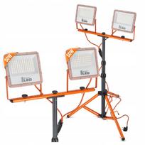 Statybinis LED halogeninis prožektorius su stovu 2x50W