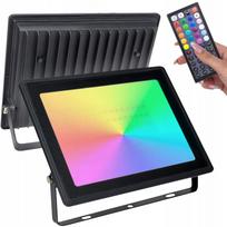 LED halogeninis prožektorius su RGB spalvomis ir nuotolinio valdymo pultu
