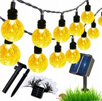 Saulės girlianda 5m 50 LED sodo lempučių