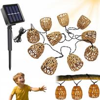 10 LED lempučių girlianda sodui, terasai, loftui