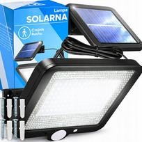 Saulės lempa 100 LED su judesio ir prieblandos jutikliu IP65 50W
