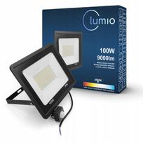 LED halogeninis prožektorius 100W su judesio ir sutemų jutikliu, 9000lm, Slim