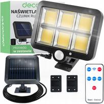 Lauko LED lempa su saulės baterija, judesio jutikliu, IP65