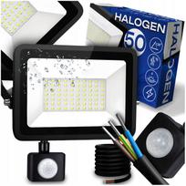 LED halogeninis darbinis prožektorius su judesio jutikliu 50W lauko