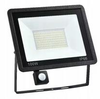 LED halogeninis prožektorius su judesio ir prieblandos jutikliu 100W, lauko