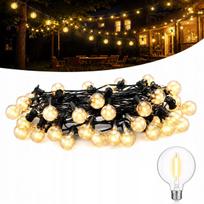 Sodo girlianda 18 m, 30 LED, 1W, G40 lemputė dovanų