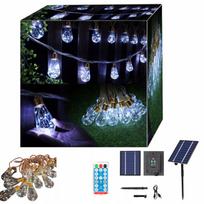 LED saulės girlianda terasai, sodui, 16LED