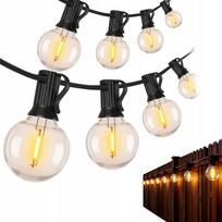 LED lauko girlianda, 13 LED lempučių, 10 m, atspari vandeniui