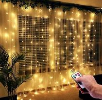 LED šviesų užuolaida 3x3 m vestuvėms