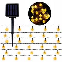 Saulės girlianda 40 LED BALLS lauko sodo šviesos