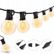 Saulės girlianda, 50 LED lempučių, 15 m, IP44