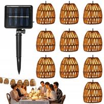 Saulės girlianda, retro stiliaus, 10 LED lempučių, 3,6 m, IP65, Hollow