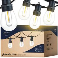 Lauko girlianda LED 15 m, atspari vandeniui, 16 lempučių