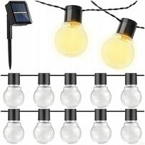 Saulės sodo girlianda su 10 LED kamuoliukų