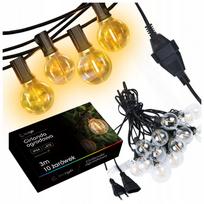 Sodo girlianda 3M 10x LED lemputės E12 atspari vandeniui