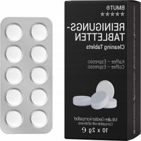 Valymo tabletės kavos aparatams, 10 vnt., be fosfatų