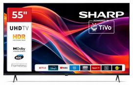 Televizorius SHARP 55HK4445E 4K UHD TiVo OS HDR Dolby Atmos LED juodas