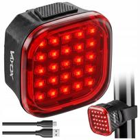 Galinis dviračio LED žibintas VAYOX, USB, IPX6