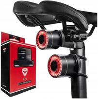 Galinis žibintas Q3 juodas įkraunamas LED, 4 režimai