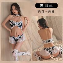 Fan Lei sexy underwear two-dimensional cute polka dot cow women's swimsuit split temptation hot One size fits all