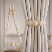Curtain Tie Backs, Creative Curtain Accessories, Window Decoration Ropes 1pc smėlis