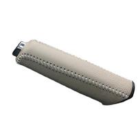 Parking Brake Cover with Sewn Edge Microfiber Leather Finish for Worn Handle Care and Daily Cabin Trim Upkeep Use black