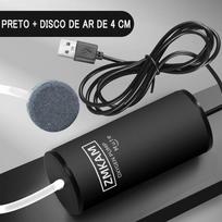 Nešiojama itin tyli akvariumo oro pompa, maitinama USB, deguonies pompa juoda