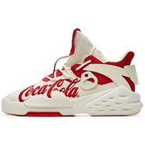 Coca Cola x Anta Bastard Anti Slip Wear Resistant Low Top Skateboard Shoes Women's White Red Sneakers 12928088S-11 36.5 beige