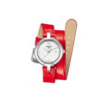 TISSOT Pink Multicolor Collection Quartz Movement Women's Watch 28mm White Dial Stainless Steel Case T084.210.16.117.00 red