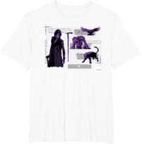 Devil May Cry 5 V & Demon Familiars Blueprint Vintage T-Shirt, Unisex Action Game Fan Streetwear Tee, 100% Cotton Casual Short Sleeve Top 4XL black