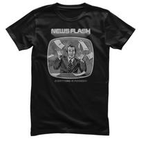 T-Shirt Uomo Licenziato Steven Rhodes News Flash Tutto È F*cked! S gray