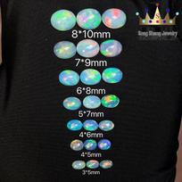 Australijos opalo kiaušinio formos žiedas su pilnos ugnies spalvos ovaliu brangakmeniu Oval 3*5mm