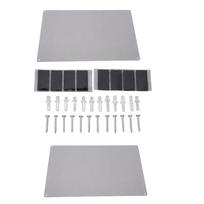 Stainless Steel Whiteboard Wall Metal Frameless Bulletin Board for Notes Letters Refrigerator Magnets black