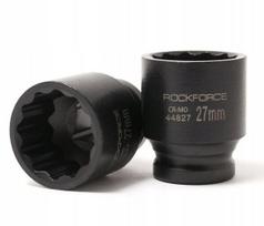 Rockforce smūginė galvutė RF-44827, 27mm, 1/2", 50mm, CrMo, 12-punktų, kvadratinis tvirtinimas