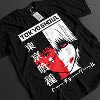 Tokyo Ghoul Shirt Kaneki Ken Tshirt Touka T-Shirt Juuzou Top Horror Anime Tee XL white