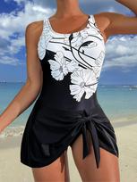 Sexy Double Strap Fashion Slim Fit Backless Bikini Swimsuit For Summer Vacation S