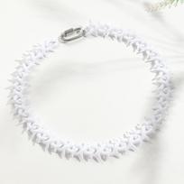 New Punk Spikes Thorn Infinity Chain Choker Necklaces for Men Women HipHop Iridescent Clear Geometric Chain Collar Jewelry Gifts balta