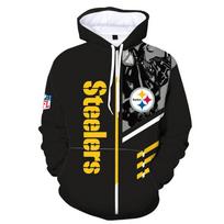 NFL Amerikietiški vadai NFL futbolas Kansas City vadai su gobtuvu sportinis laisvas džemperis vyrams XXS black
