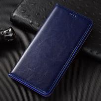 Crazy Horse Genuine Leather Case For Oneplus 6 6T 7 7T 8 8T 9 9R 10 10T 11 11R 12 12R 13 13T 13S 13R Pro Phone Cover Cases Oneplus 5T&Genuine Leather mėlyna