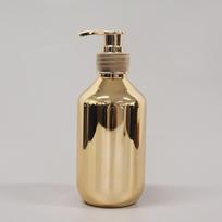 Nerūdijančio plieno Auksinės Chromuotos Plastikinės Rankų Muilo Dozatoriai Vonios Kambario Šampūno Buteliukai Kūno Prausimosi Dozatoriai gold-300ml