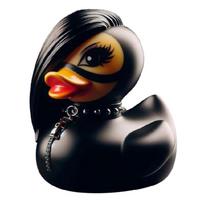 Duckieville Anties Skulptūra Rankų Darbo Figūrėlė Statulėlė Punk ir Roko Anties Figūrėlė Satianiškas Antis