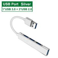 USB3.0/Type-C HUB 4 Port Multi Splitter Adapter OTG For Xiaomi Macbook Pro 13 15 Air Pro PC USB 3.0 sidabras