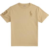 Polo Ralph Lauren Big Pony Cotton Knit Crew Neck Embroidered T-Shirt Kids Tops Classic-Khaki 323832907-507 M