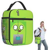 Invader Zim Insulated Lunch Bag for Women Kids Portable Food Boxes Thermal Lunch Box Tote One Size