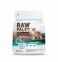 Raw Paleo Cat Sterilised Chicken, Tuna & Salmon 0,25 kg | RPCSTCHTUSA250 | 5902414208469