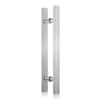 New Stainless Steel Glass Door Handle Thickened Square Tube Door Knob Matte Door Handle Interior Door sidabras