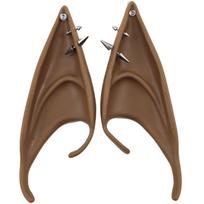Goblin Ears Elf Ears Studs Halloween Cosplay Dress Up Fairies Elf Earring brown